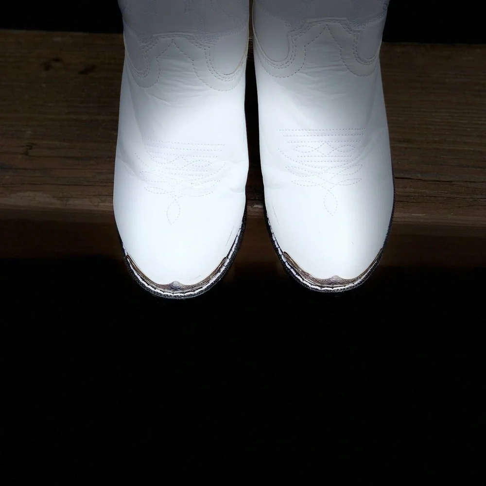 Kids Durango White Western boots